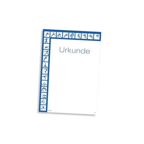 Urkunde für den Schulsport