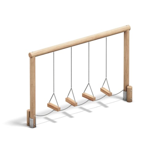 PLAYPARC® Balancier- & Kletterparkelement Schwingstufen