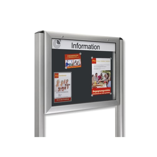 Ständergarnitur für Informationskasten