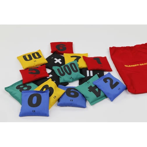 tanga sports® Bohnensäckchen mit Zahlen
