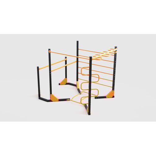 Streetworkout Station CUBE 003, freistehend 