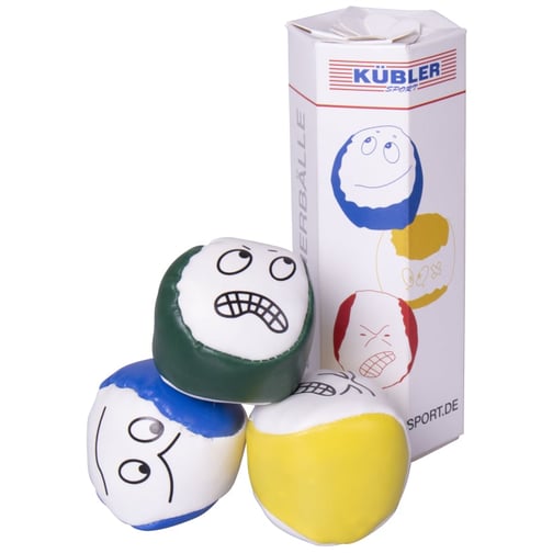 Kübler Sport® Jonglierbälle 3er-Set, Ø 50 mm, 50 g