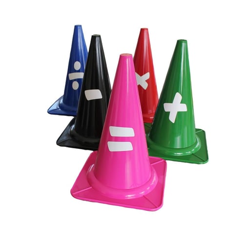 Kübler Sport® Markierkegel Rechenzeichen
