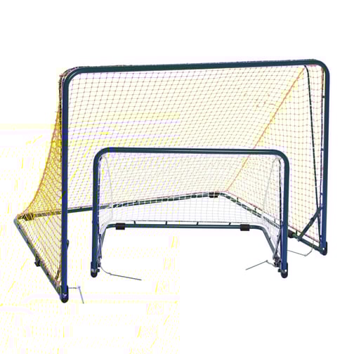 tanga sports® Fußballtor MINI mit hochklappbarem Bodenrahmen