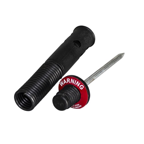 Adapter Stahlpin mit Feder für Stangen 25 mm Ø