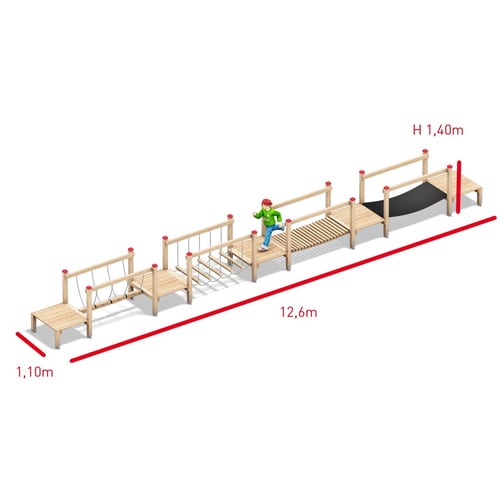 PLAYPARC® Balance-Brücke XL
