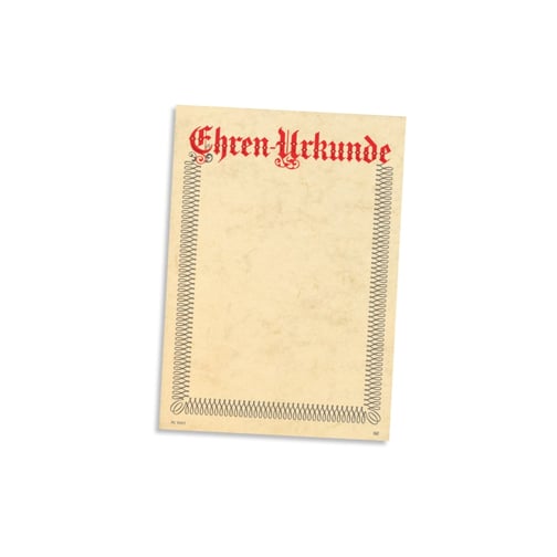 Ehrenurkunde, Klassisch