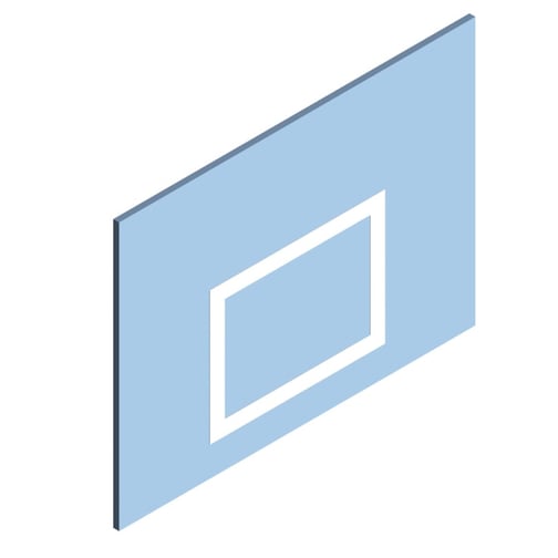 Kübler Sport® Basketball-Zielbrett aus Acrylglas