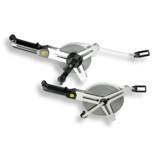 Stahlbandmaß mit Dreieckrahmen aus Aluminium