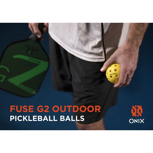 ONIX® Pickleball Fuse G2 Outdoor Yellow 3-Pack