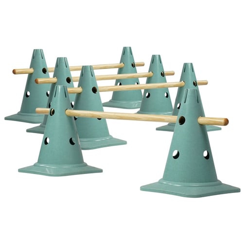 Bio-Kegelhürden 4er-Set NATUR aus nachwachsenden Rohstoffen