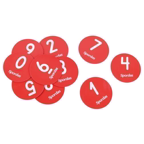 Spordas® Bodenmarkierung Zahlen, 10er-Set