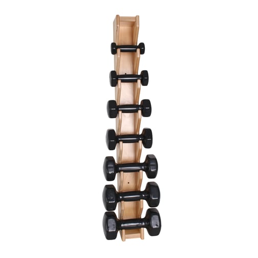 Kübler Sport® Wandhalterung mit Fausthanteln 0,5 - 5,0 kg