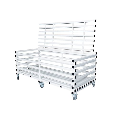 Materialwagen PVC rechteckig mit Deckel