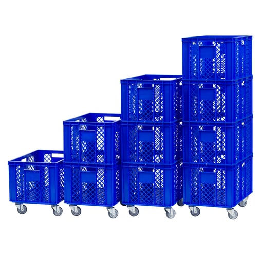 Kübler Sport® Fahrbarer Aufbewahrungskorb
