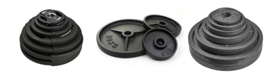 Gewichtsscheiben für Fitness und Krafttraining, Hantelscheiben 50mm, ideal für Olympia-Stangen und vielseitige Workouts