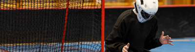 Robustes Hockey Tor für Teamsport auf dem Spielfeld – stabile Torpfosten und Netz, geeignet für Training und Wettkampf
