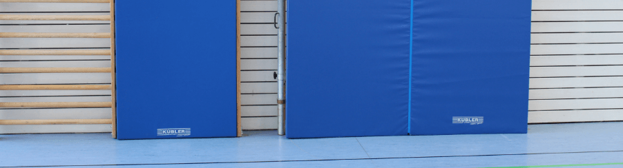 Leichtturnmatte für Turngeräte in Sporthallen und Schulen, ideal für Bodenübungen und Geräteturnen