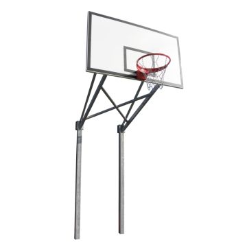 Kübler Sport® Basketball Doppelmastanlage