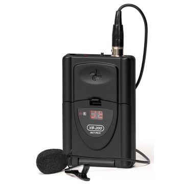 VHF-Taschensender mit Ansteckmikrofon