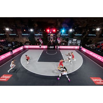Bergo® Sportbodenbelag für Basketball Court 3x3 FIBA Ausführung