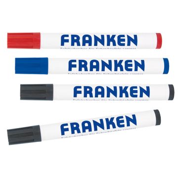 Tafelschreiber 4er-Set 2x schwarz, 1x rot, 1x blau