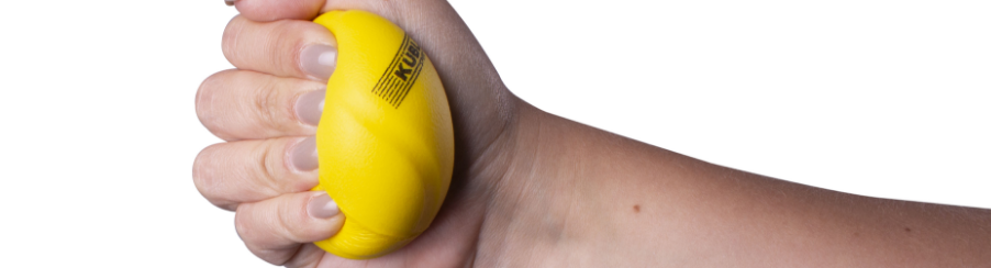 Knetbälle in verschiedenen Farben zum Kneten und Stressabbau