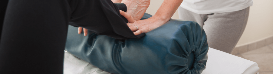 Medizinische Lagerungsrolle zur Körperunterstützung und Therapieanwendung in Praxis und Rehabilitation